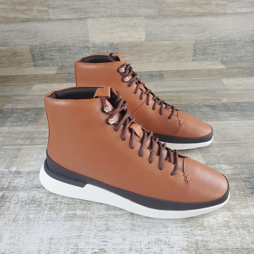 Wolf & Shepherd Crossover Hiker Mens Hiking Boots Sz 12.5 Brown Leather Lace Up